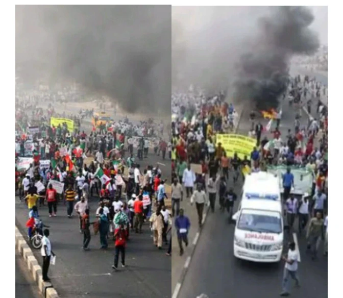 Nigerian Protesters Shut Down Major Highway, Call for Economic Relief.