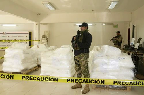 Four tons of cocaine found concealed within sugar in the country’s biggest drug bust