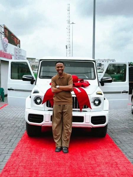 Skitmaker Prince Dstn (Mazi Okeke) Excited About New G-Wagon Purchase (Photo)