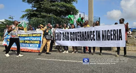 #EndBadGovernance: Protests Team up in Numbers In Port Harcourt Monday, Say Organisers