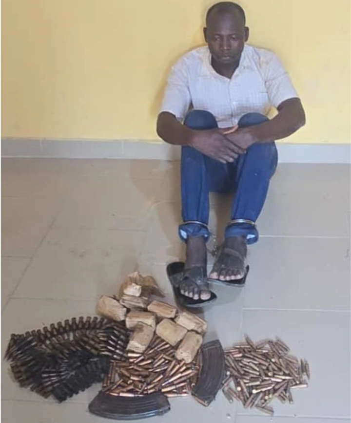 Nigerian soldier arrested with 485 rounds of ammunition hidden in boxes of dried fish