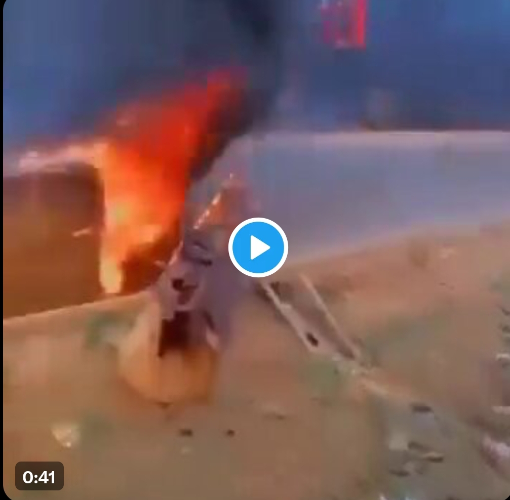 JUST IN: Nyanya Police Station on Fire in Abuja (Video)