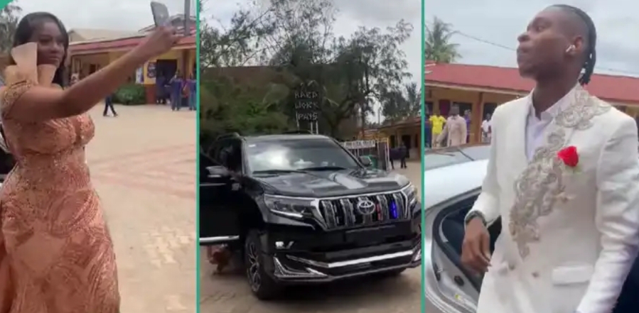 Secondary School Students in Nigeria Show Up for Graduation in Luxury Cars