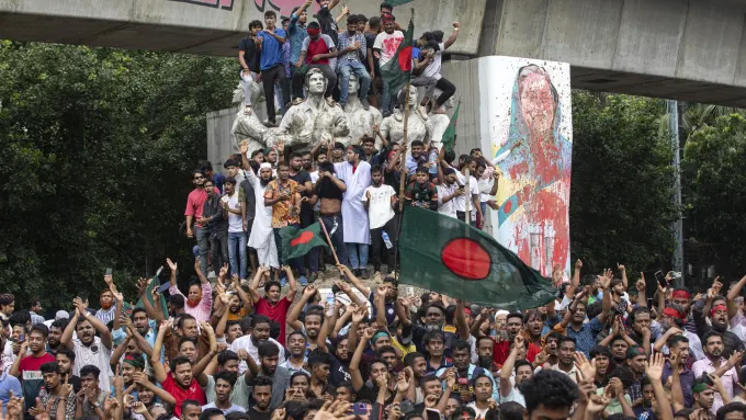 Bangladesh prime minister resigns as deadly anti-government rallies grip nation.