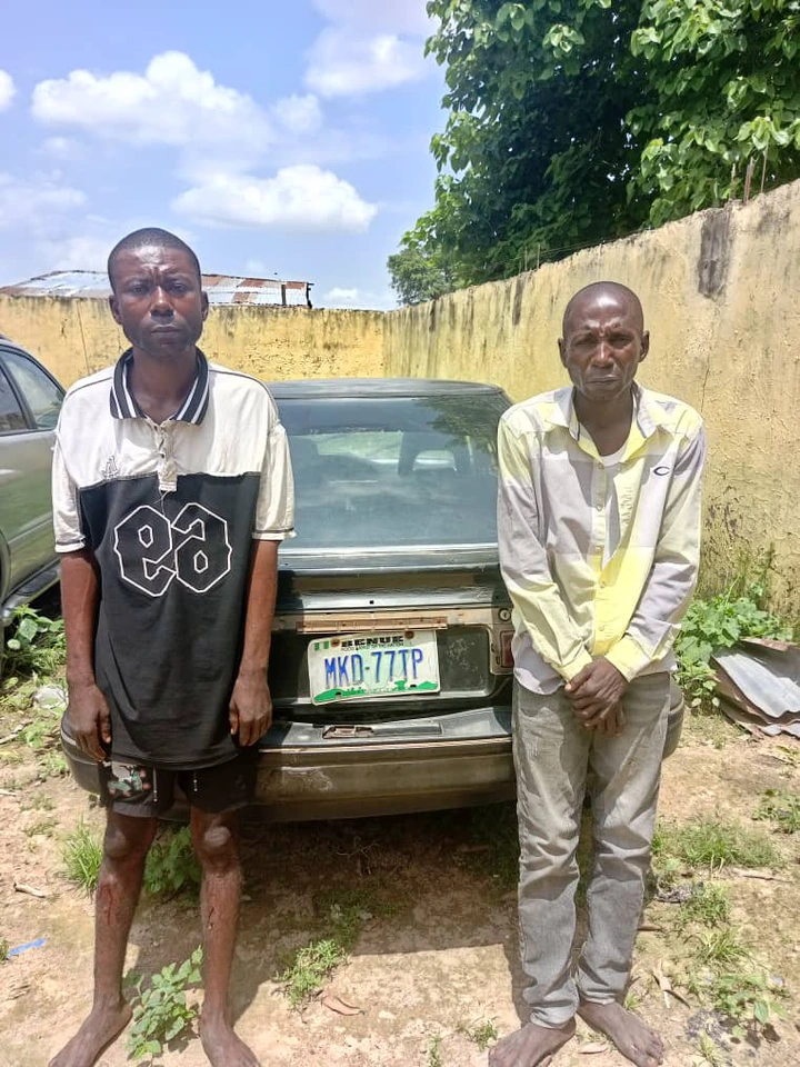 2 Notorious Robbers was  Apprehend by Police in Nasarawa Over threw Woman out of a moving vehicle