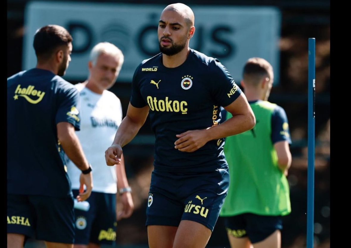 Sofyan Amrabat with First Training Session Under José Mourinho