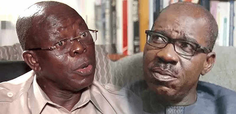 Oshiomhole Mocks Obaseki And Wife’s barren, Says They Don’t Love Children(Video)