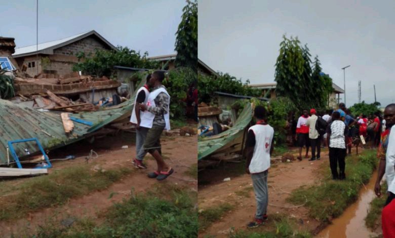 Nigerian Students Trapped As Storey Building Collapses