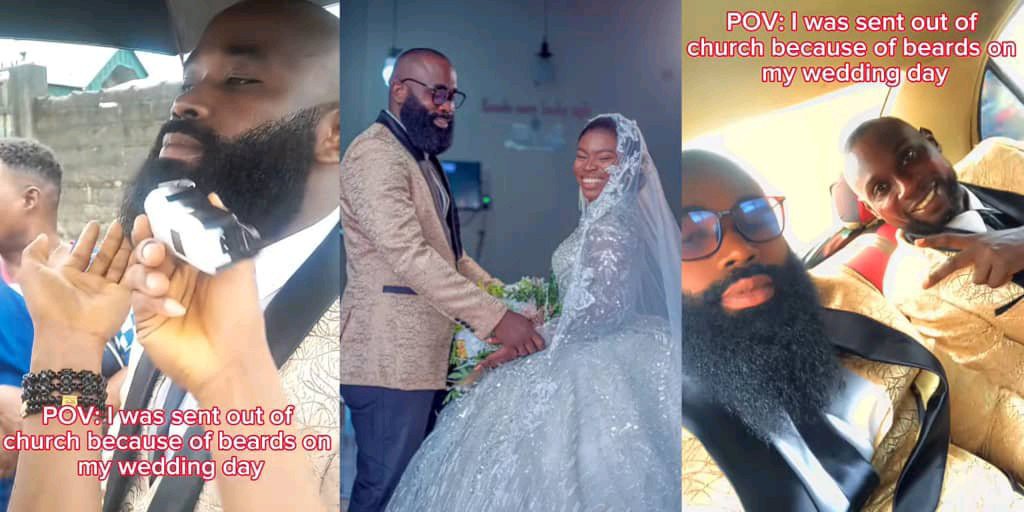 Groom sent out of church on his wedding day due to his beard