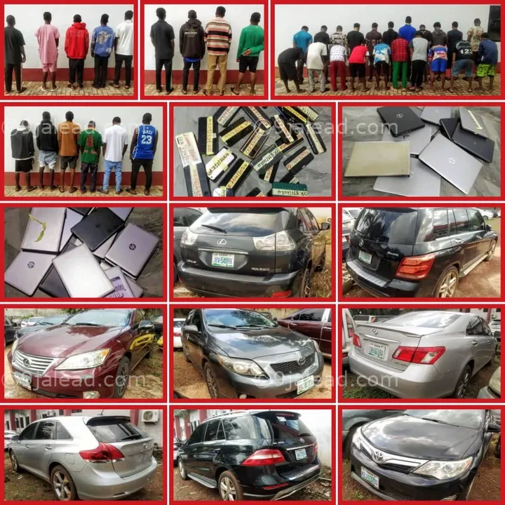 36 Internet Fraudsters Arrested In Anambra State