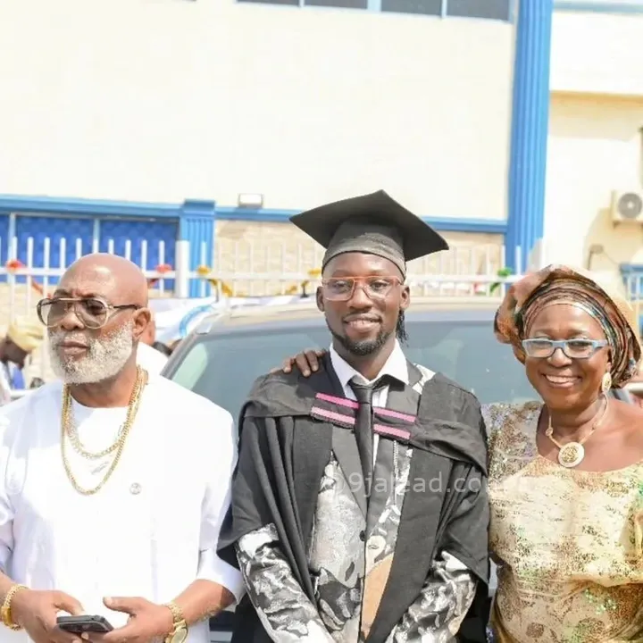 Nollywood actors Binta Ayo Mogaji and Jibola Dabo’s child graduates from Lead City University