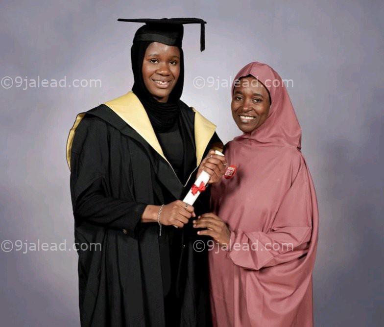 Aisha Yesufu beams with pride as she celebrates her daughter’s university graduation