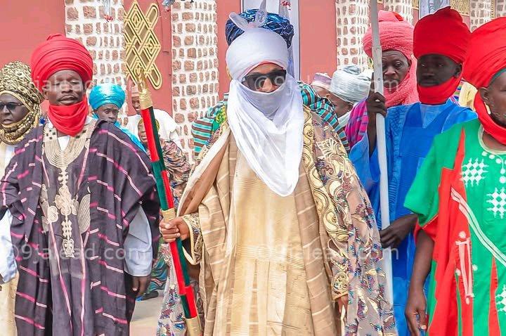 Emir Sanusi Lamido Captured as He Leads Jumu’at Prayer at the Palace in Kano