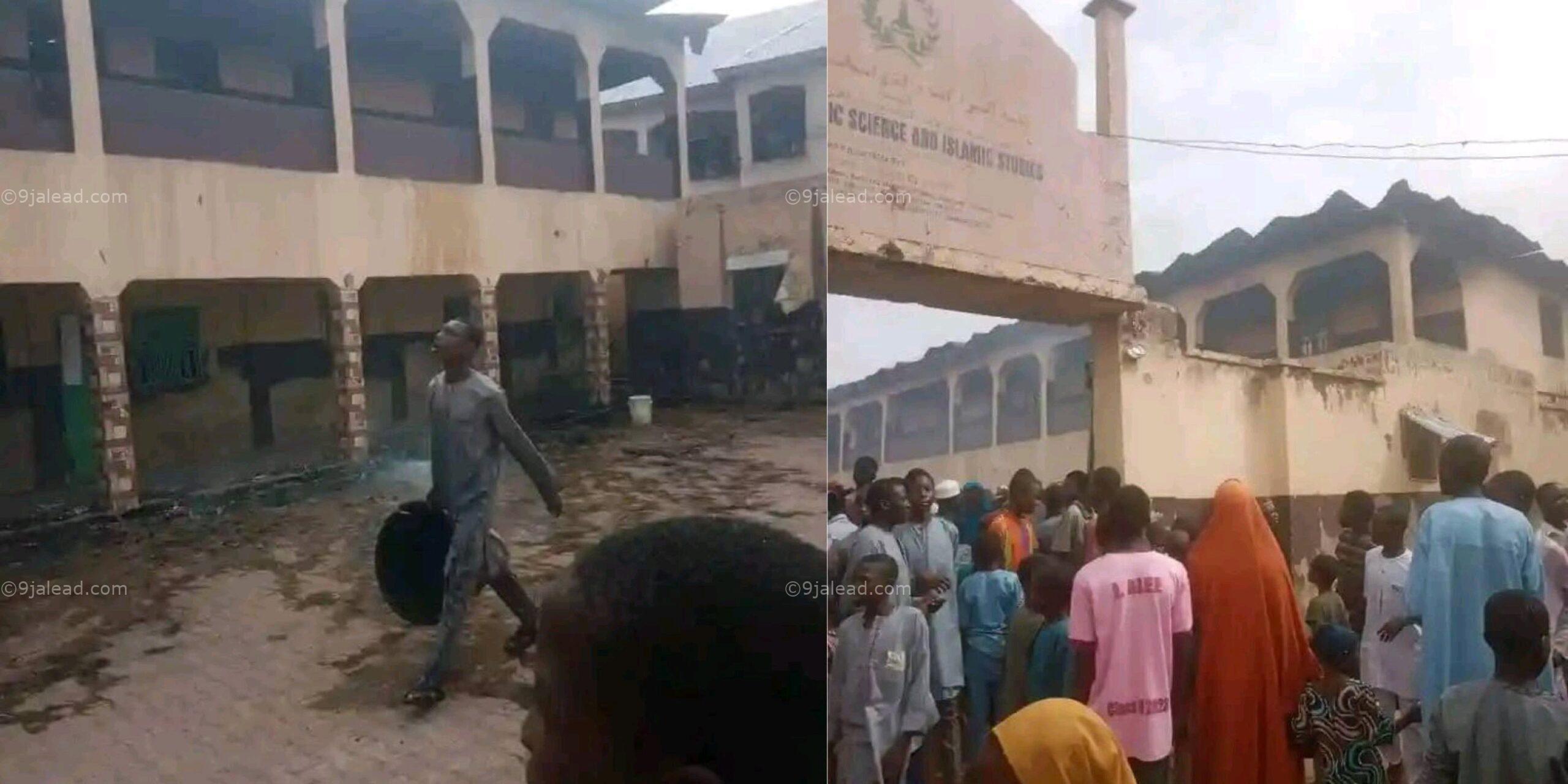 JUST IN: Fire Guts Sheikh Dahiru Bauchi’s Qur’anic College In Bauchi